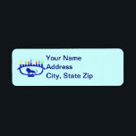 Blue Lion Menorah<br><div class="desc">Die Chanukkah-Menorah mit Löwenmotiven mit allen acht Kerzen und dem Schamasch-Brennen. Chanukkah ist das "Festival der Lichter" im Winter.</div>