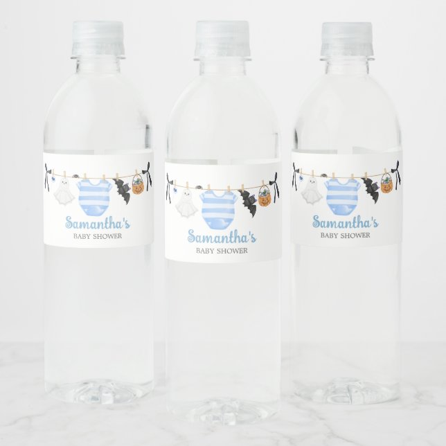 Blue Little Boo Baby Dusche (Flaschen)