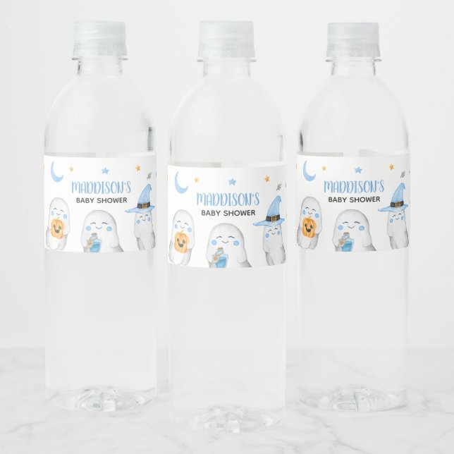 Blue Little Boo Ghost Baby Dusche (Flaschen)