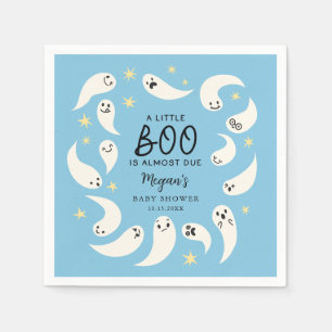 Blue Little Boo Halloween Baby Dusche Serviette