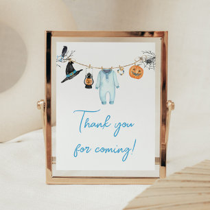 Blue Little Boo Halloween Danke, dass du gekommen Poster
