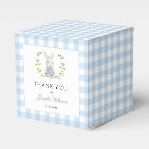Blue Little Bunny Spring Baby Boy Dusche Danke Geschenkschachtel