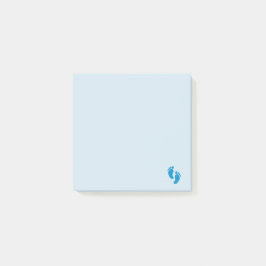 Blue Little Emoji Foot Post-it Klebezettel