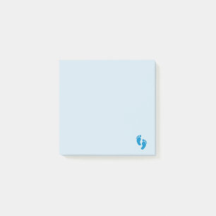 Blue Little Emoji Foot Post-it Klebezettel