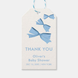 Blue Little Flying Bow Boy Baby Dusche Geschenkanhänger