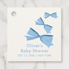 Blue Little Flying Bow Boy Baby Dusche Geschenkanhänger
