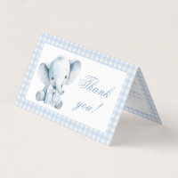 Blue Little Peanut Baby Dusche Danke Karten