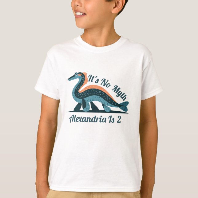 Blue Loch Ness Birthday Shirt (Vorderseite)