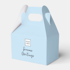Blue Logo Text Promotional Business Packaging Geschenkschachtel