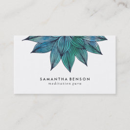 Blue Lotus Blume | Floral Visitenkarte