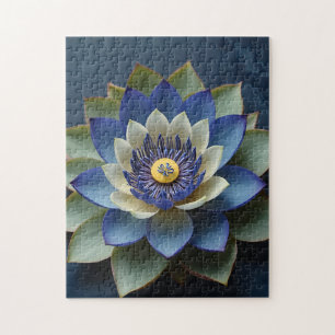 Blue Lotus Blume Spirituelle Zen Art