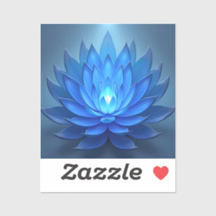 Blue Lotus Blume Spirituelle Zen Art Aufkleber