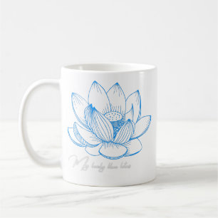 Blue Lotus Blume Tasse