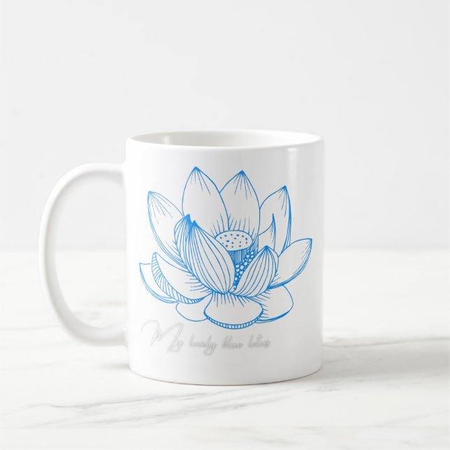 Blue Lotus Blume Tasse (Links)