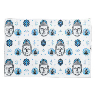 Blue Lotus Buddha Pillowcases, Standard Size Pillo Kissenbezug