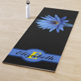  BLUE LOTUS CUSTOM NAMASTE ZEN  YOGAMATTE