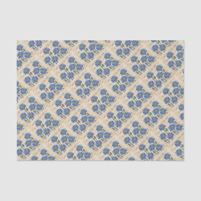 Blue Lotus Dream Seidenpapier (Vorderseite)