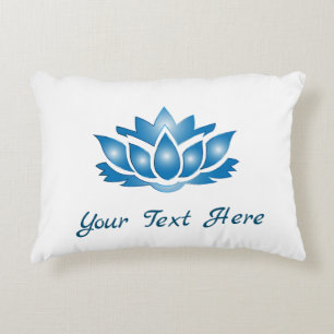 Blue Lotus Mind Body Spirit Personalisiert Dekokissen