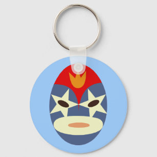 Blue Lucha Libre Mask Schlüsselanhänger