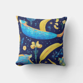 "Blue Lunar Monkey and Candy Banana"? Kissen