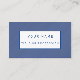 Blue Luxury Business Card Visitenkarte