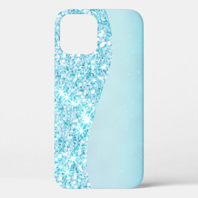Blue Luxury Moderne Gradientengalaxie Glitzer Star Case-Mate iPhone Hülle (Rückseite)