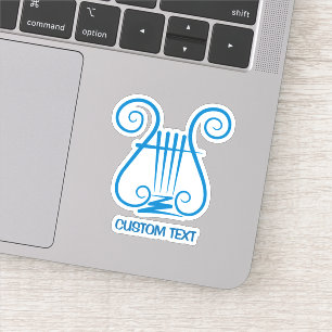 Blue Lyre Aufkleber
