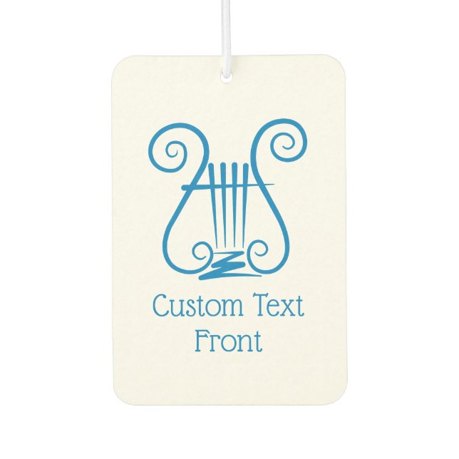 Blue Lyre Autolufterfrischer (Vorderseite)