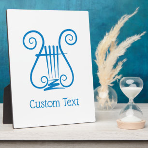 Blue Lyre Fotoplatte