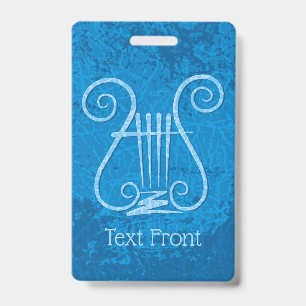 Blue Lyre Hintergrund Ausweis
