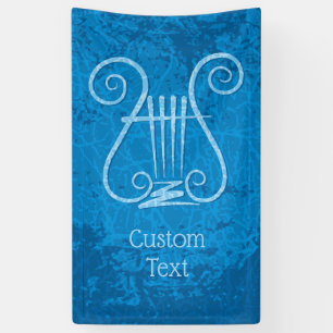 Blue Lyre Hintergrund Banner
