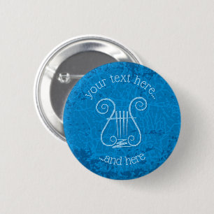 Blue Lyre Hintergrund Button