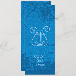 Blue Lyre Hintergrund Einladung