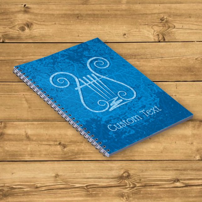 Blue Lyre Hintergrund Notizblock (Von Creator hochgeladen)