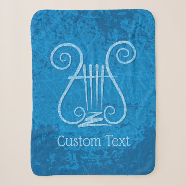 Blue Lyre Hintergrund Sherpadecke (Vorderseite)