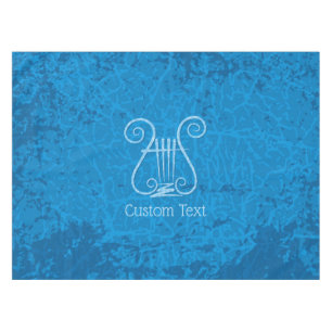 Blue Lyre Hintergrund Tischdecke