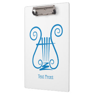 Blue Lyre Klemmbrett