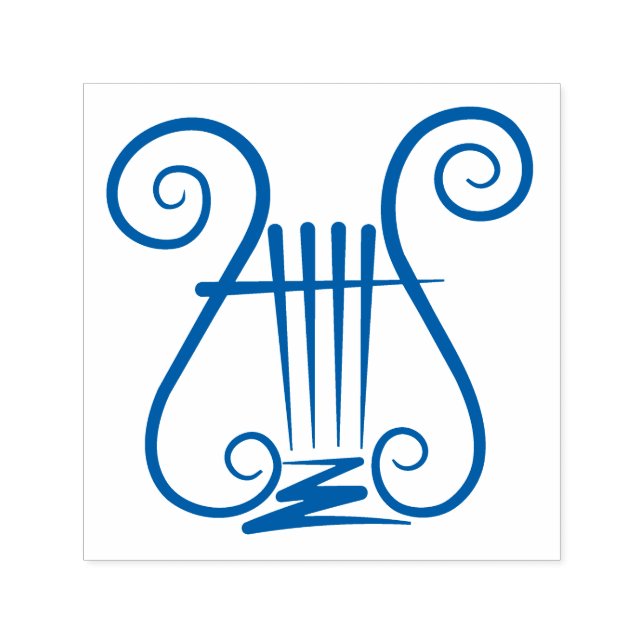 Blue Lyre Permastempel (Design)