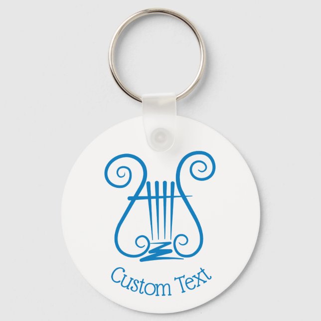 Blue Lyre Schlüsselanhänger (Vorderseite)