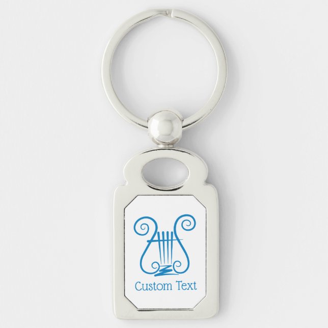 Blue Lyre Schlüsselanhänger (Vorderseite)