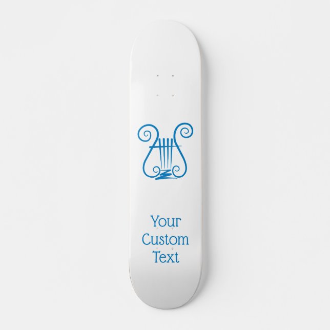 Blue Lyre Skateboard (Vorne)