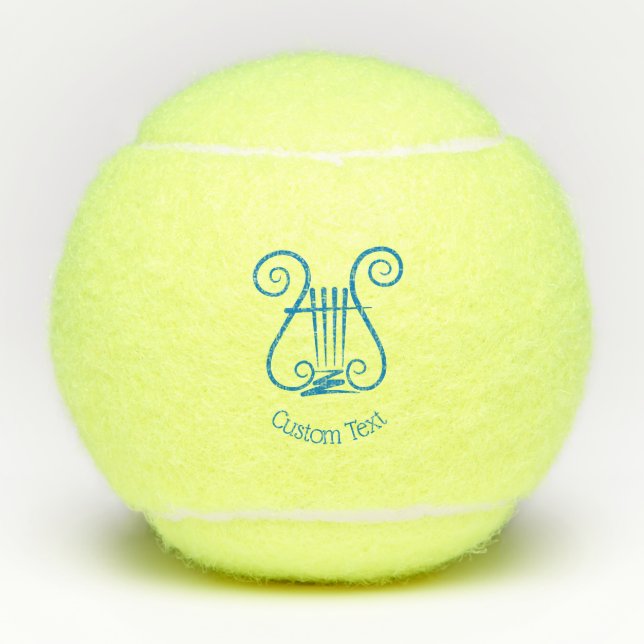 Blue Lyre Tennisbälle (Vorderseite)