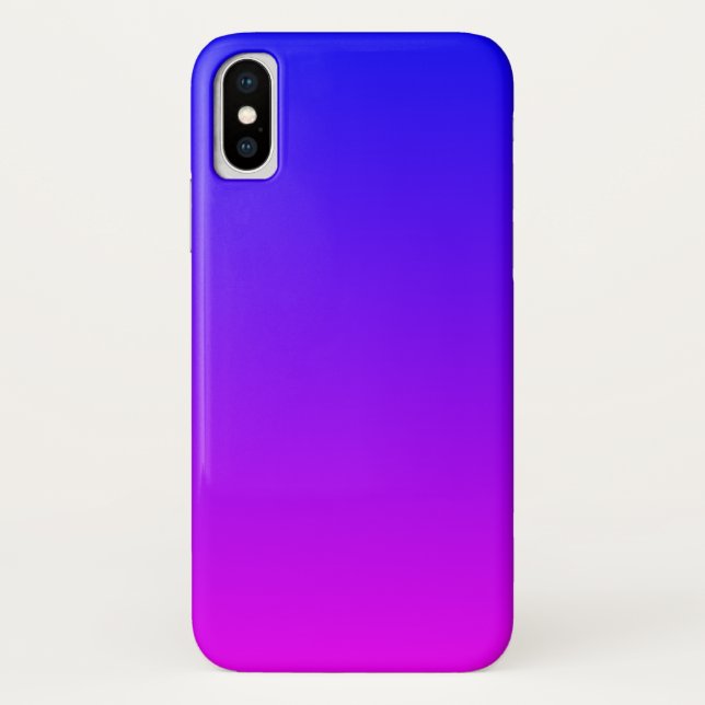 Blue Magenta Gradient Case-Mate iPhone Hülle (Rückseite)