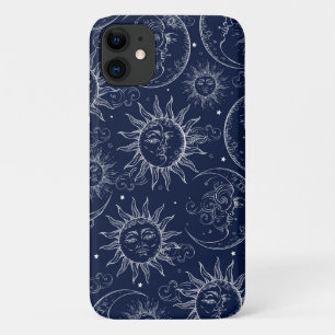 Blue Magic Vintag Celestial Sun Moon Stars Case-Mate iPhone Hülle