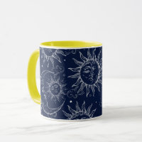 Blue Magic Vintag Celestial Sun Moon Stars