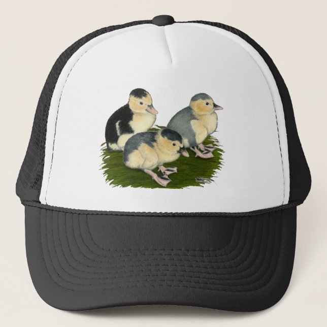 Blue Magpie Ducklings Truckerkappe (Vorderseite)