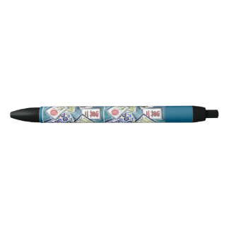 Blue Mahjong Tile Pen Kugelschreiber