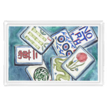 Blue Mahjong Tiles