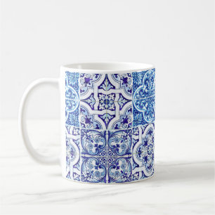 Blue Maiolica Tile Tasse   Italienische Keramik In