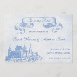 Blue Mairytale Wedding Save the Date
